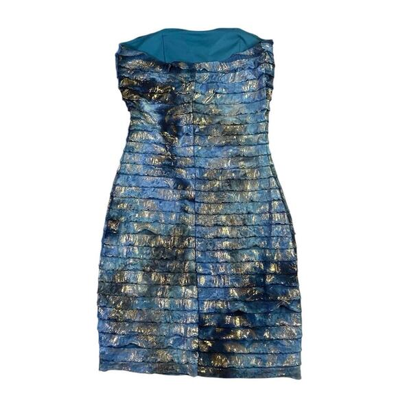 Y2K Ruby Rox Dusted Blue Marble Bodycon Dress - M - Picture 4 of 4